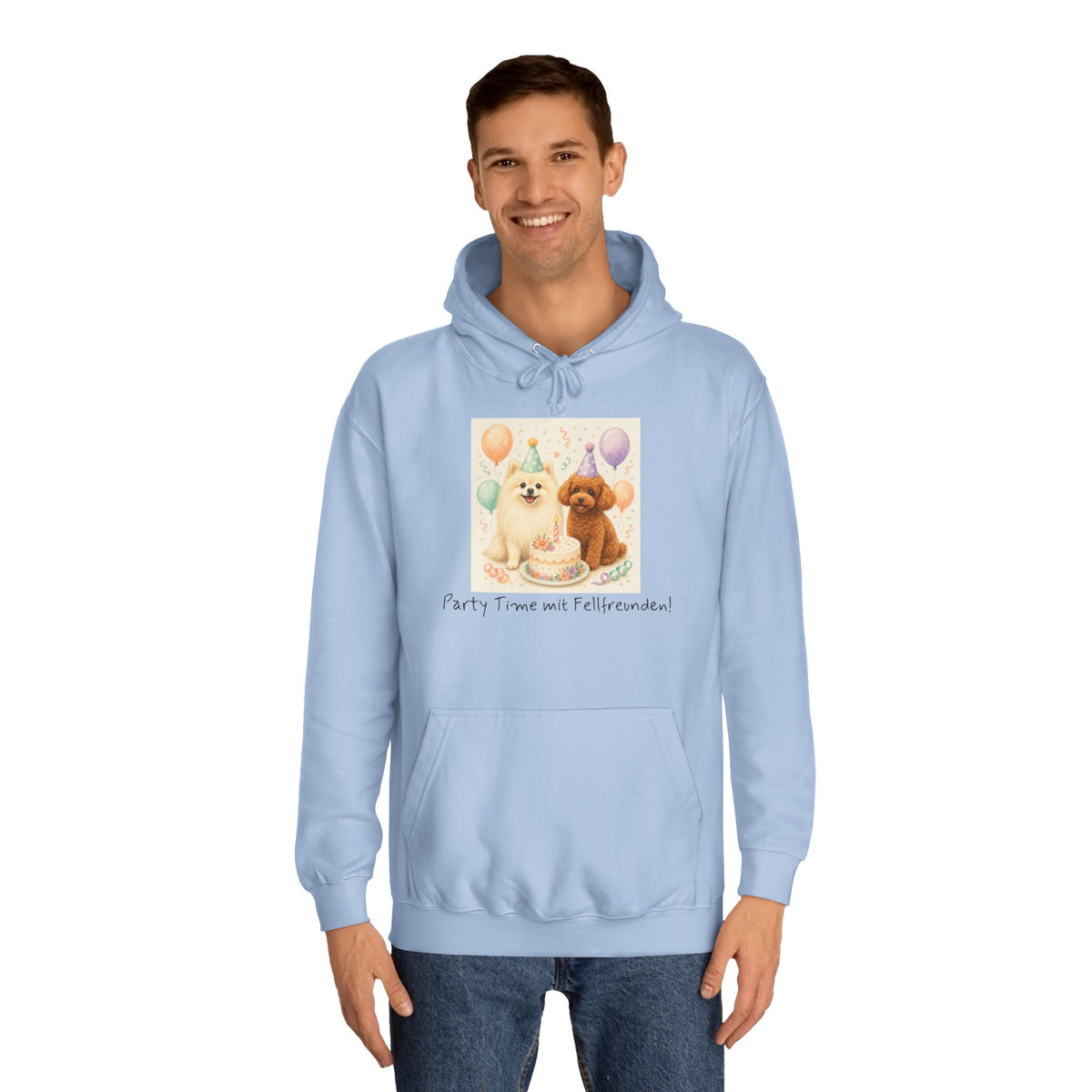Personalisierter Unisex Hoodie mit Haustier – Birthday Time