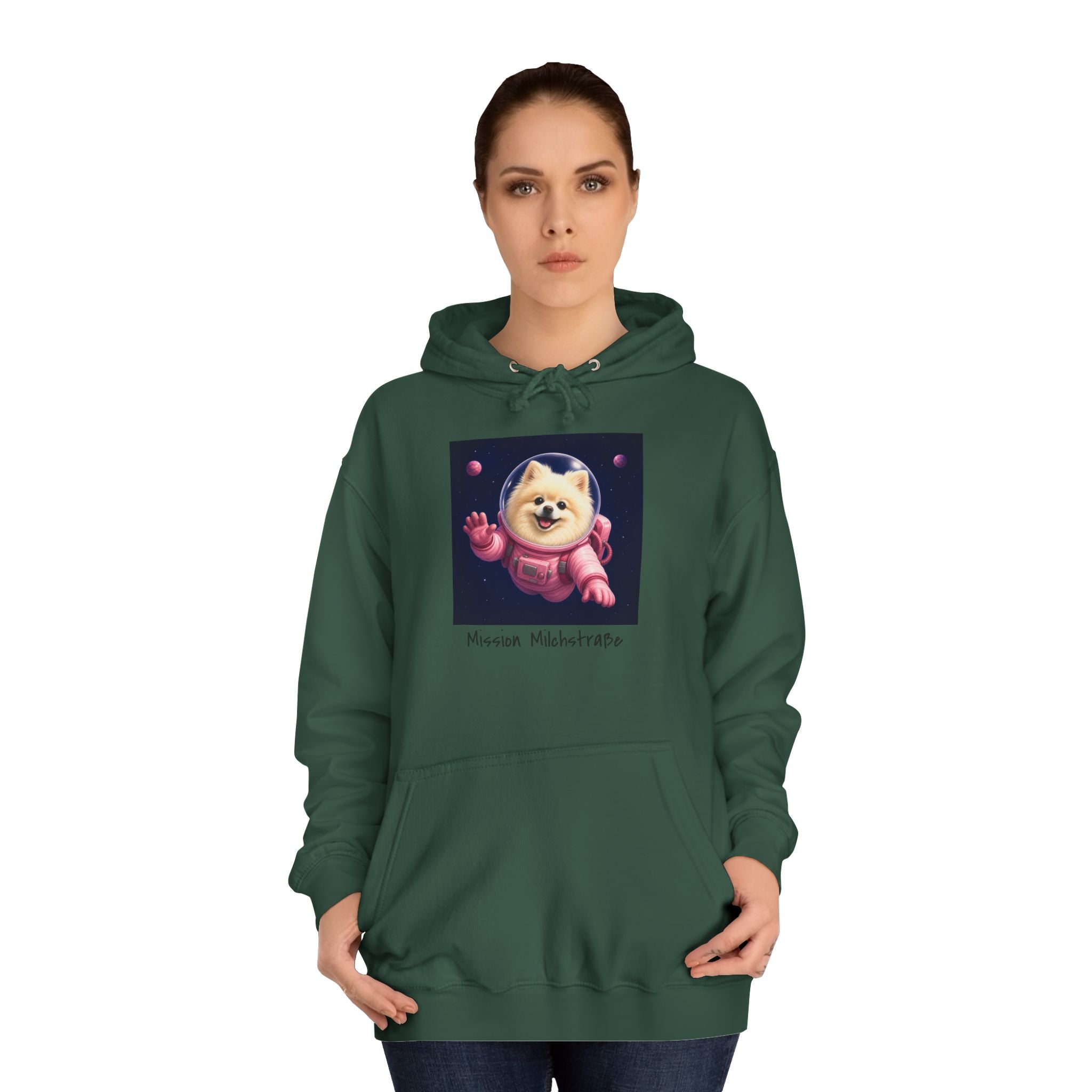 Personalisierter Unisex Hoodie mit Haustier – Astronaut