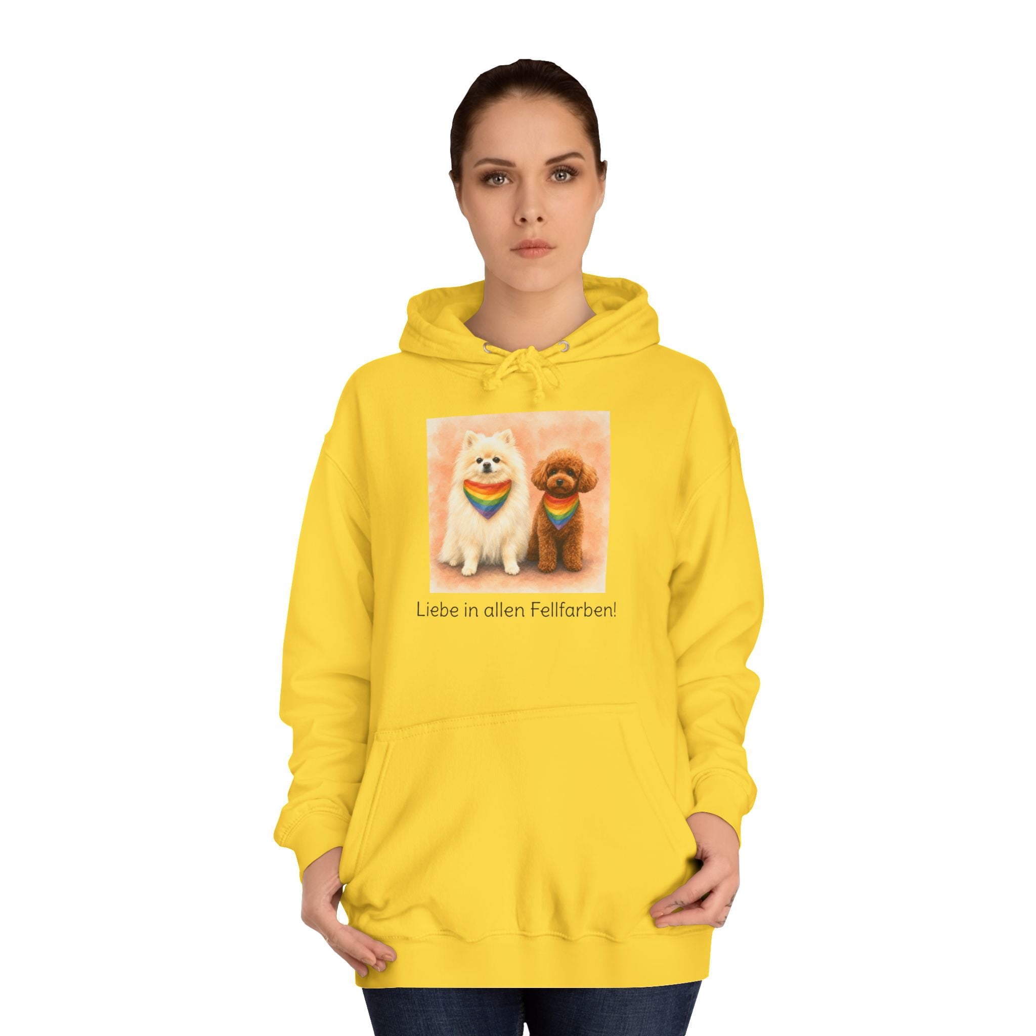 Personalisierter Unisex Hoodie mit Haustier – Regenbogen