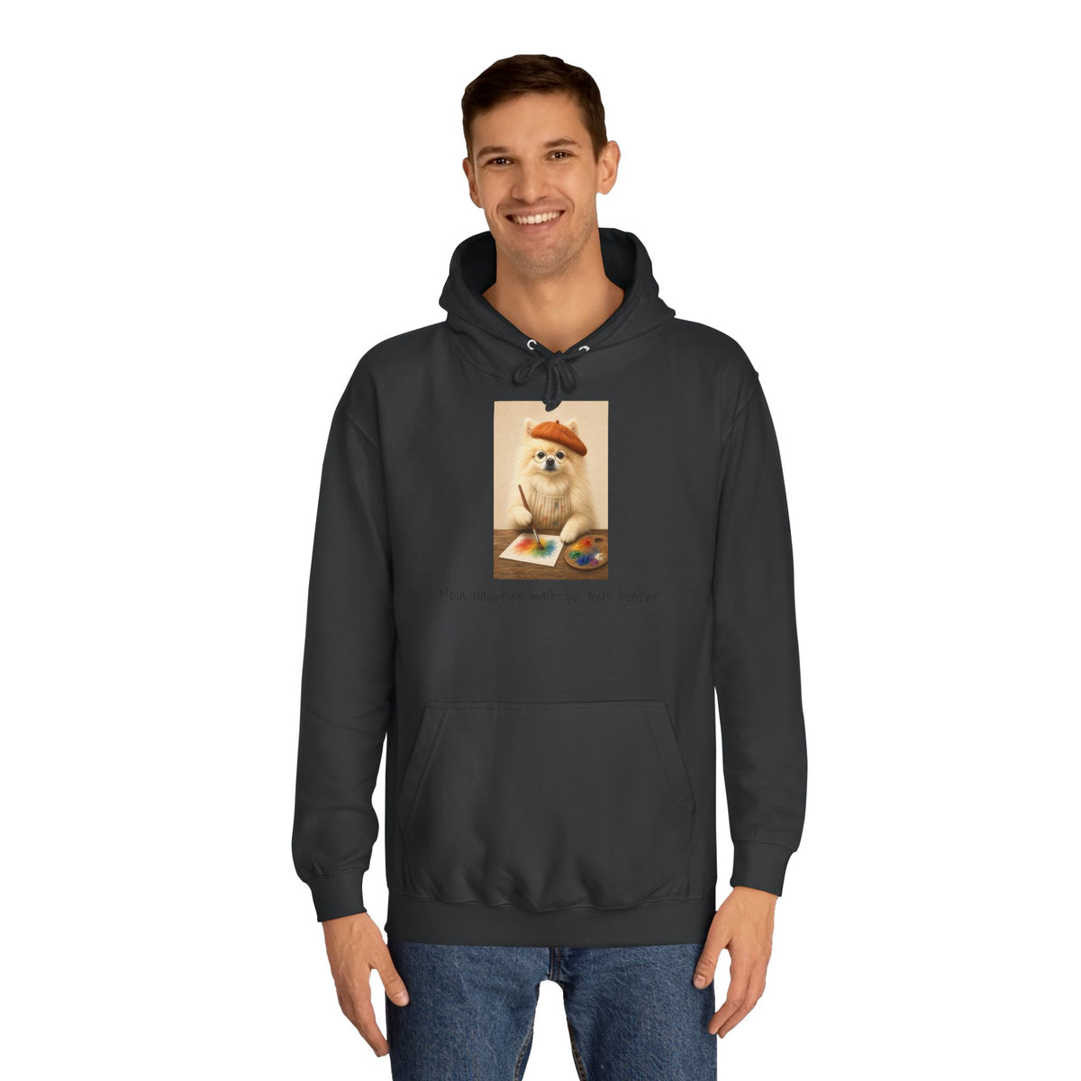 Personalisierter Unisex Hoodie mit Haustier – The Artist