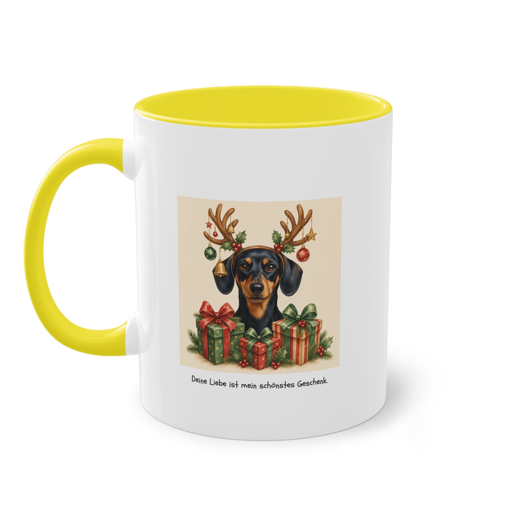 Personalisierte Tasse mit Haustier – Frohe Weihnachten