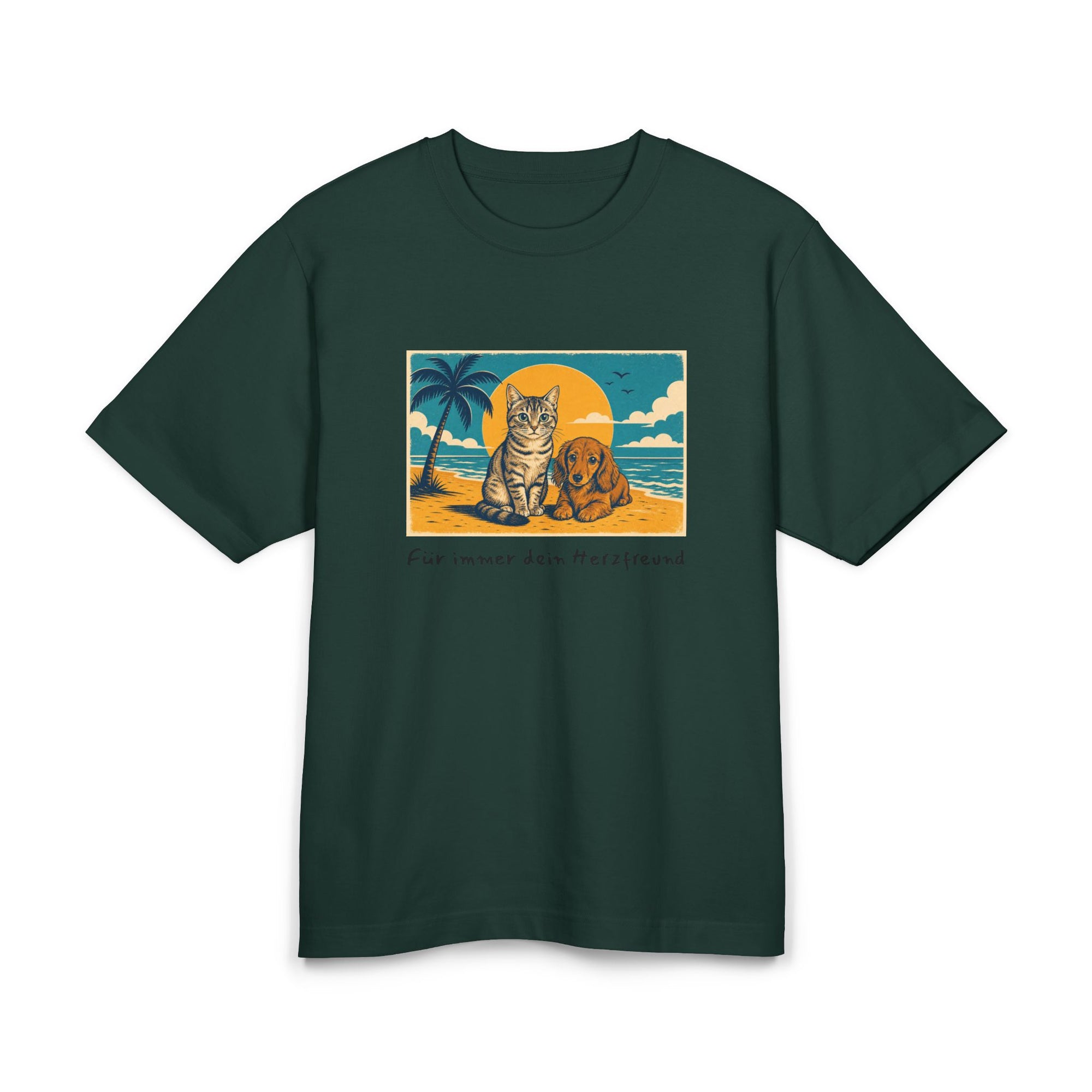 Personalisiertes Premium Unisex T-Shirt mit Haustier – Summer Vibes