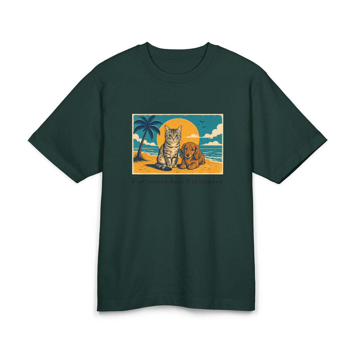 Personalisiertes Premium Unisex T-Shirt mit Haustier – Summer Vibes