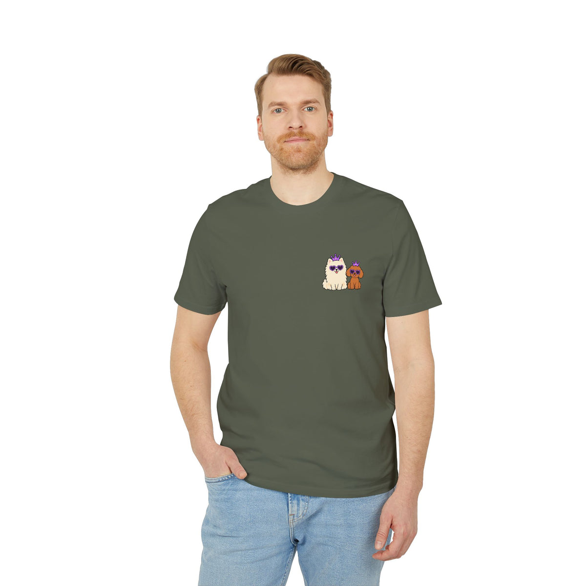 Personalisiertes Unisex T-Shirt mit Haustier – Purple Queen