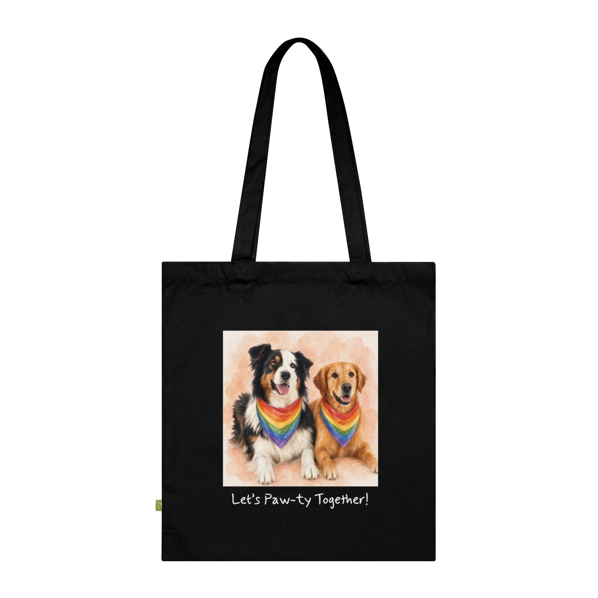Personalisierte Baumwolltasche mit Haustier – Regenbogen