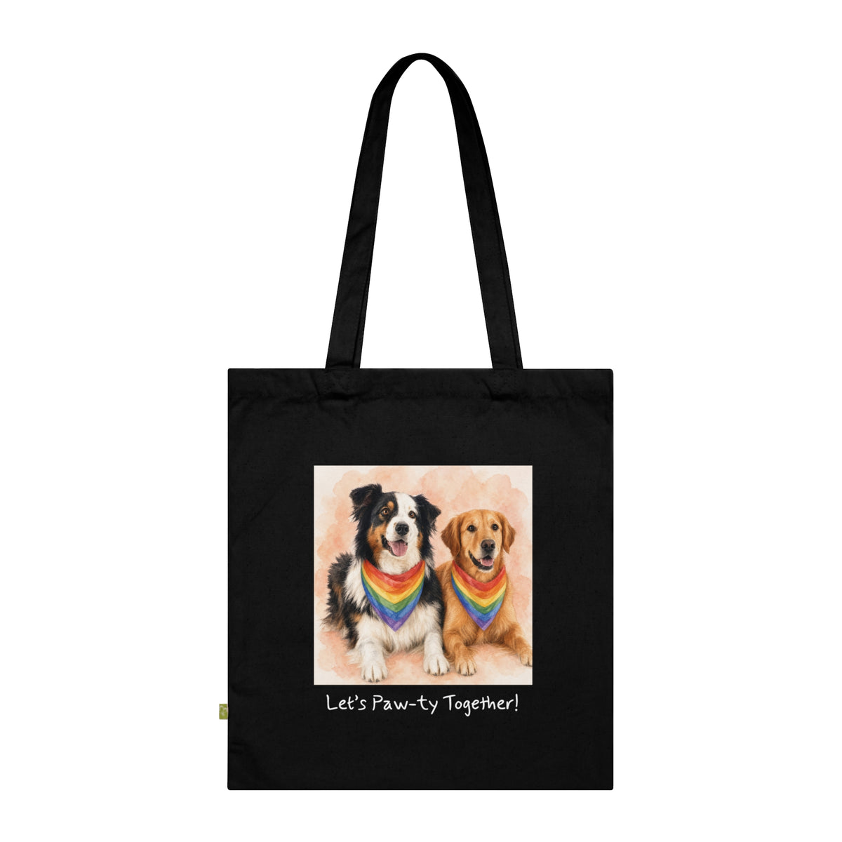 Personalisierte Baumwolltasche mit Haustier – Regenbogen