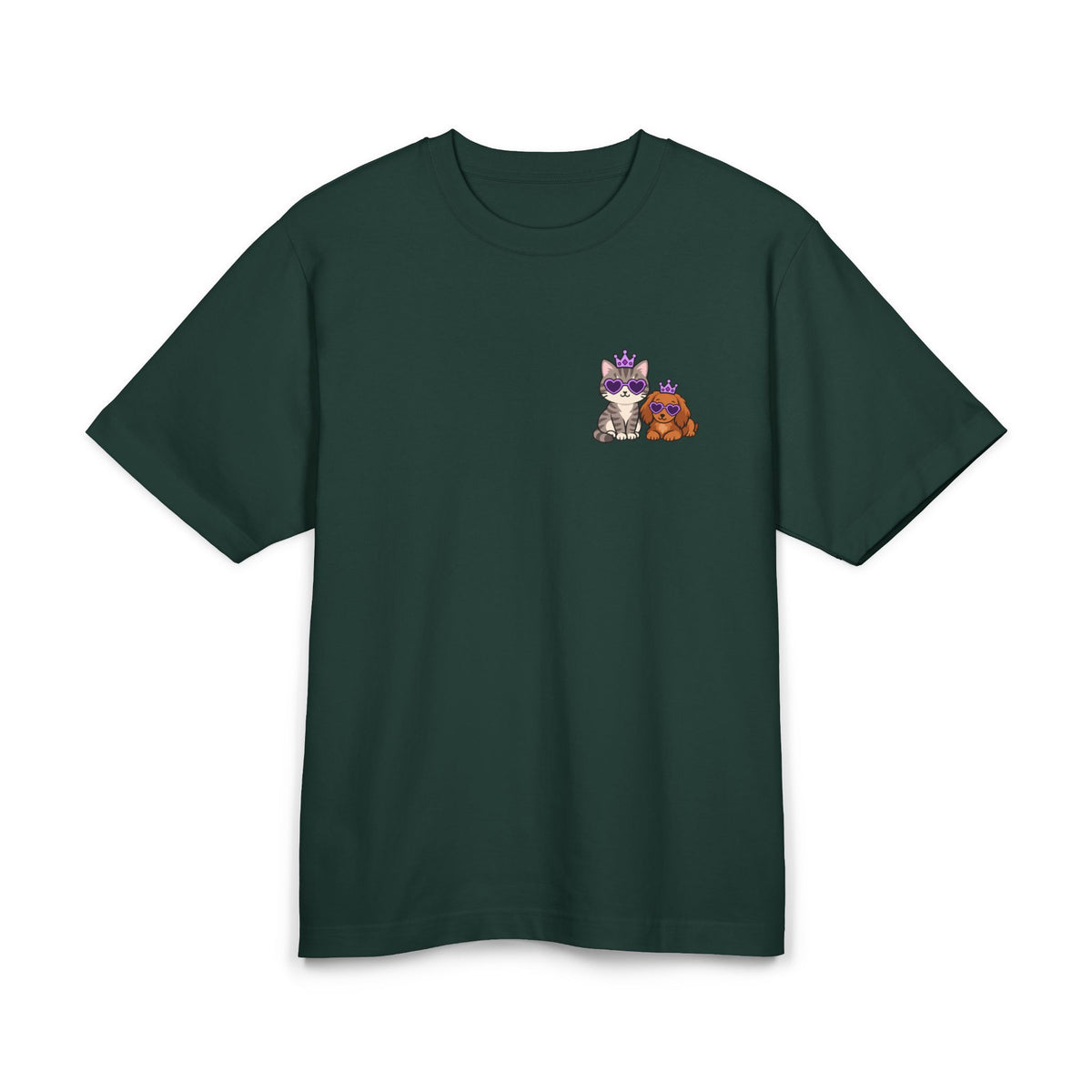 Personalisiertes Premium Unisex T-Shirt mit Haustier – Purple Queen