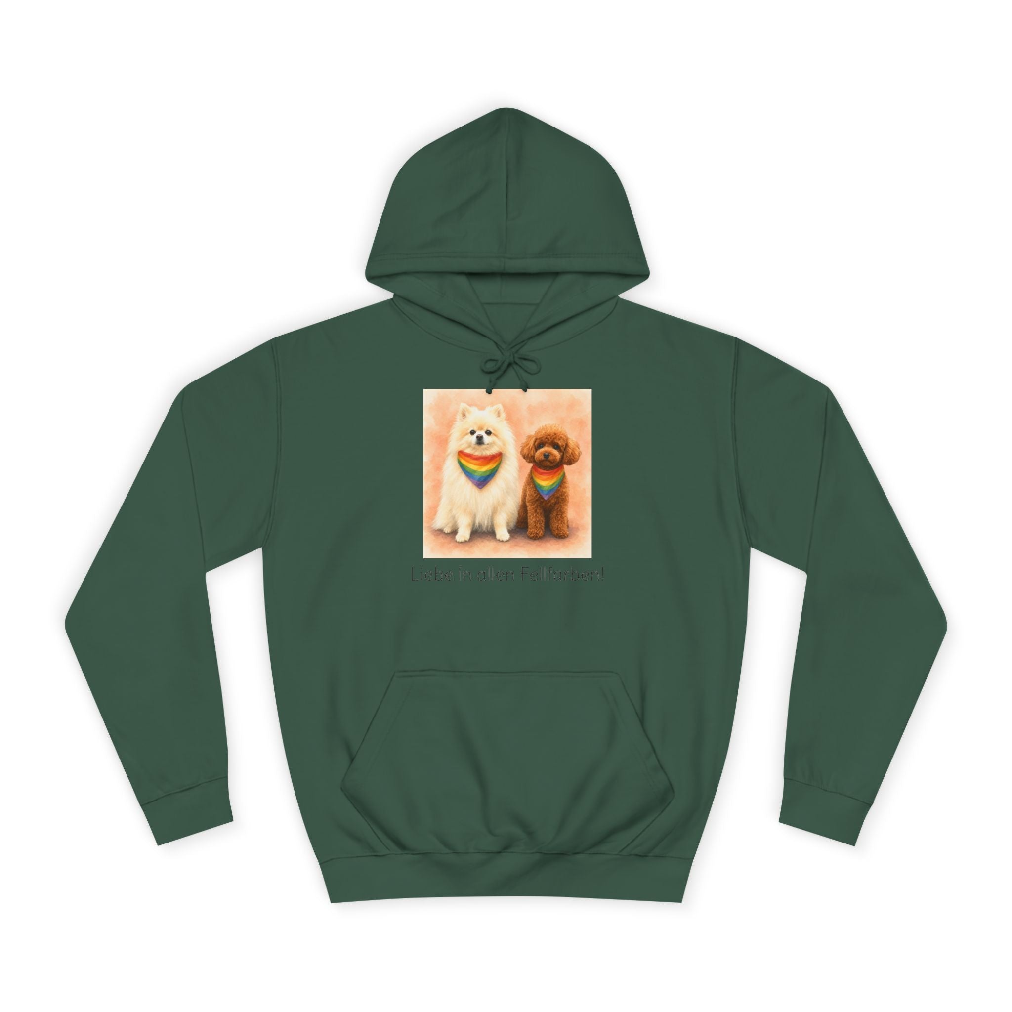 Personalisierter Unisex Hoodie mit Haustier – Regenbogen