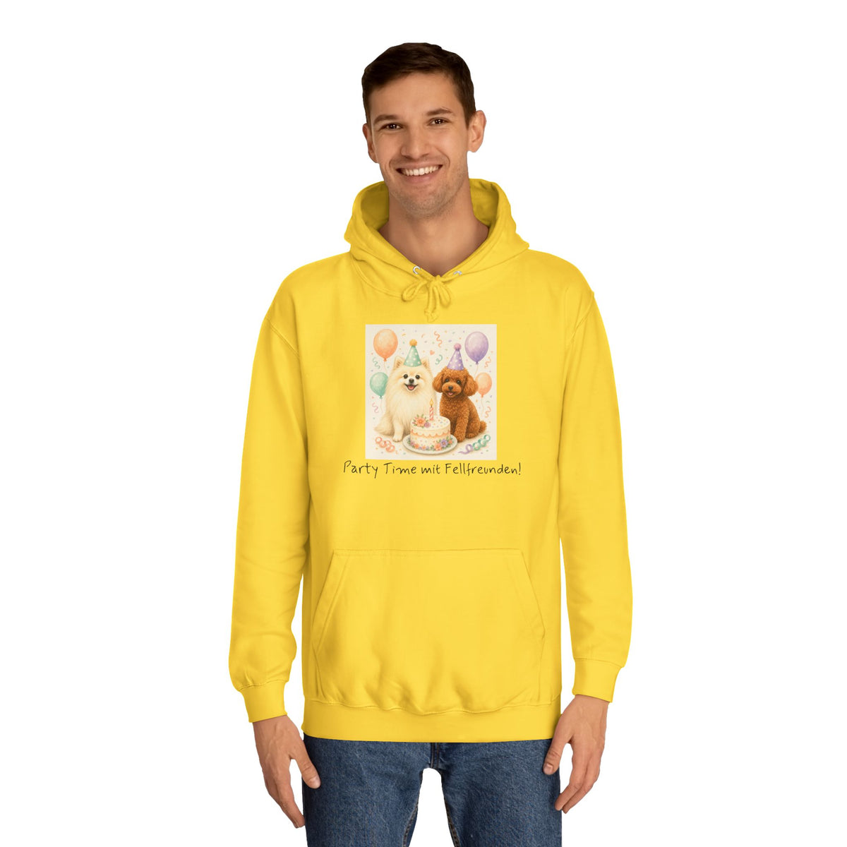 Personalisierter Unisex Hoodie mit Haustier – Birthday Time