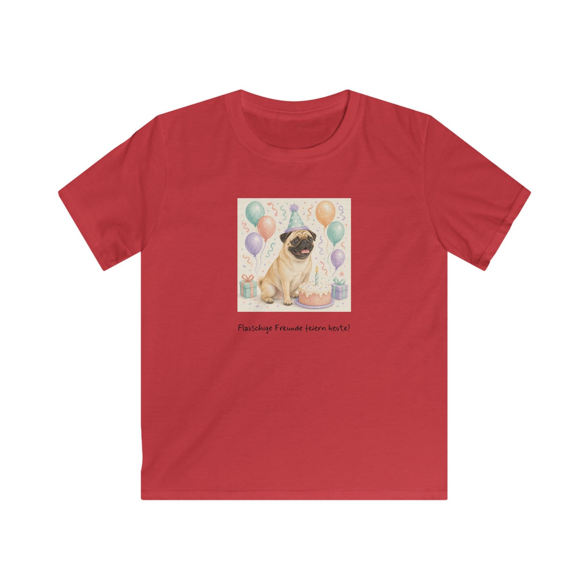 Personalisiertes Kinder T-Shirt mit Haustier – Birthday Time
