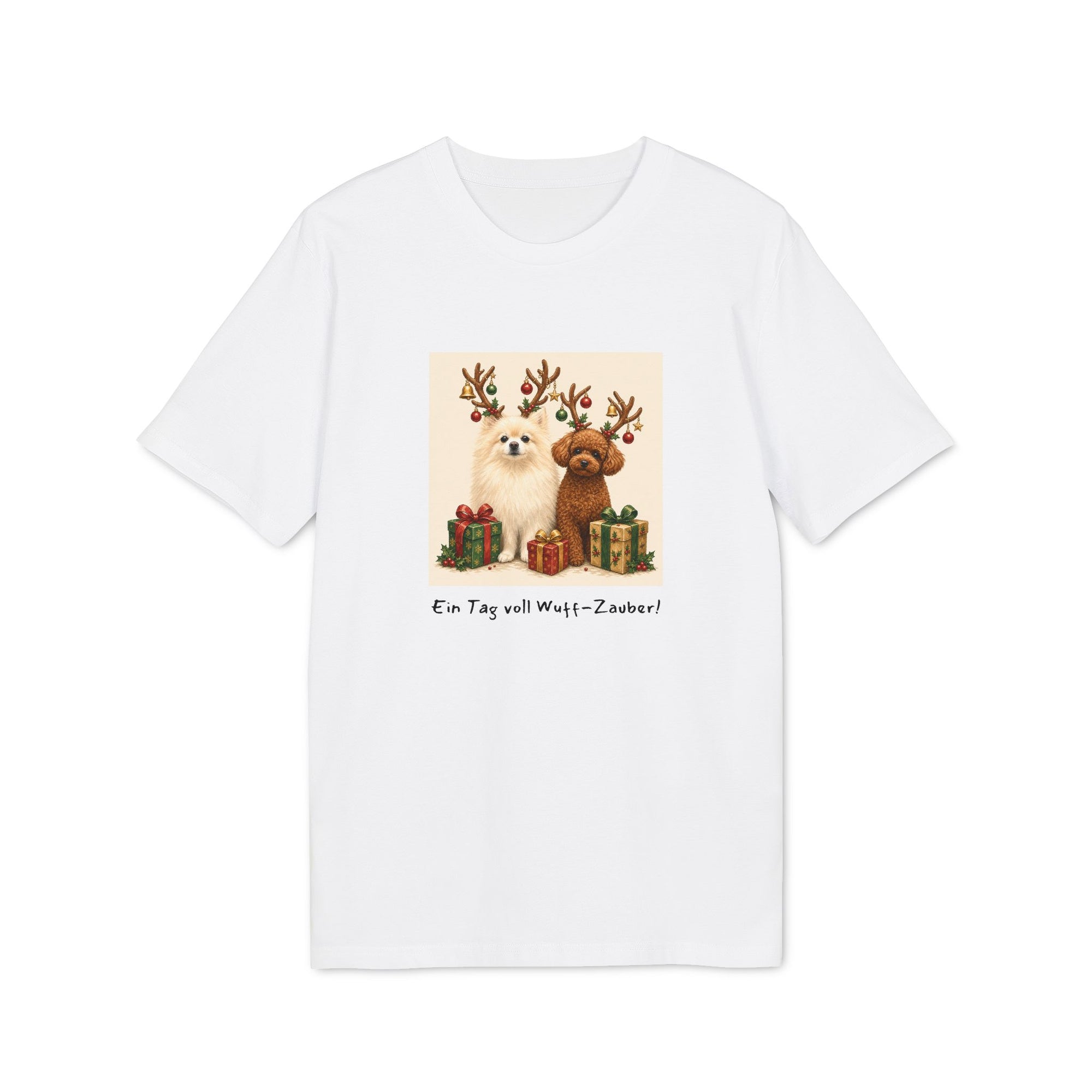 Personalisiertes Unisex T-Shirt mit Haustier – Frohe Weihnachten