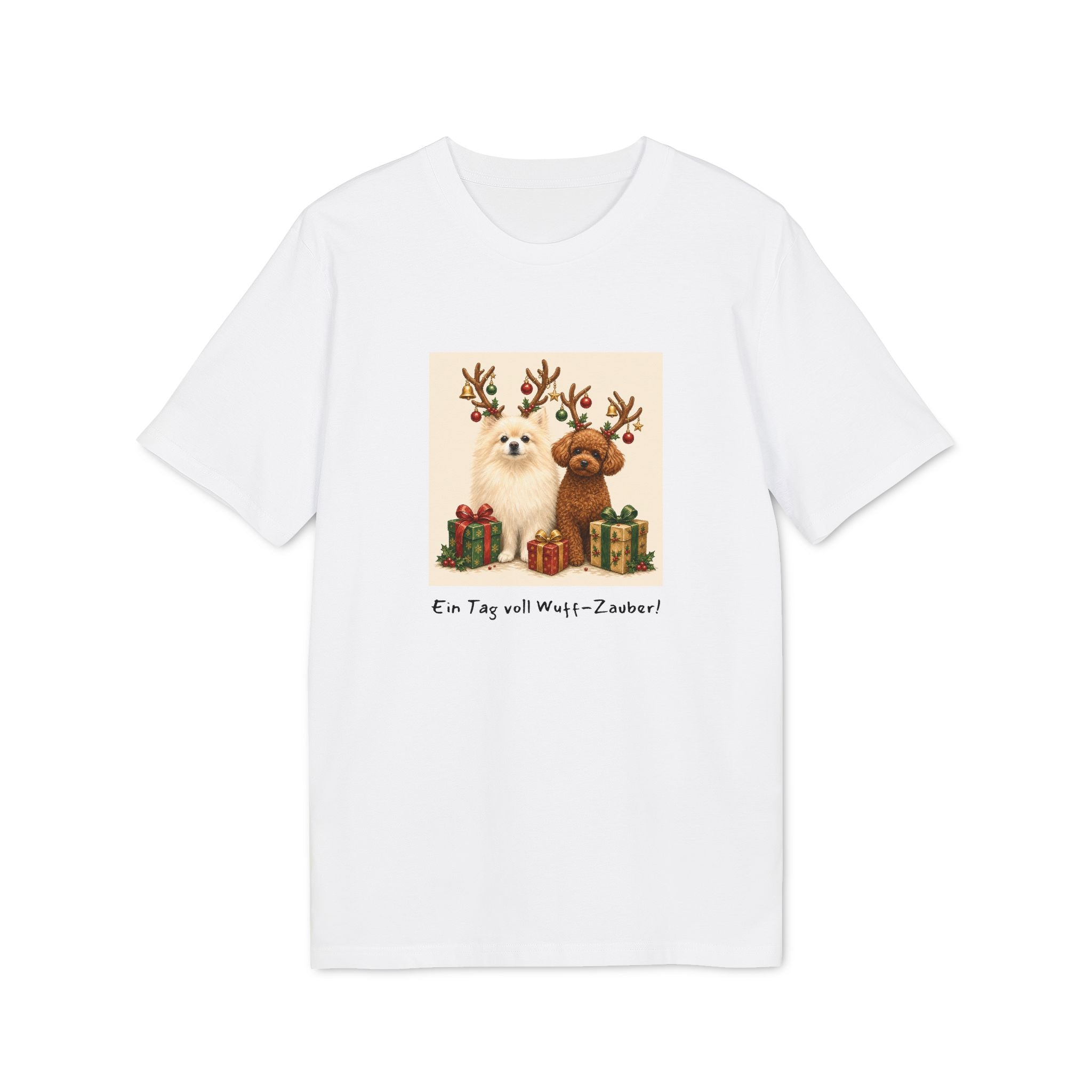 Personalisiertes Unisex T-Shirt mit Haustier – Frohe Weihnachten
