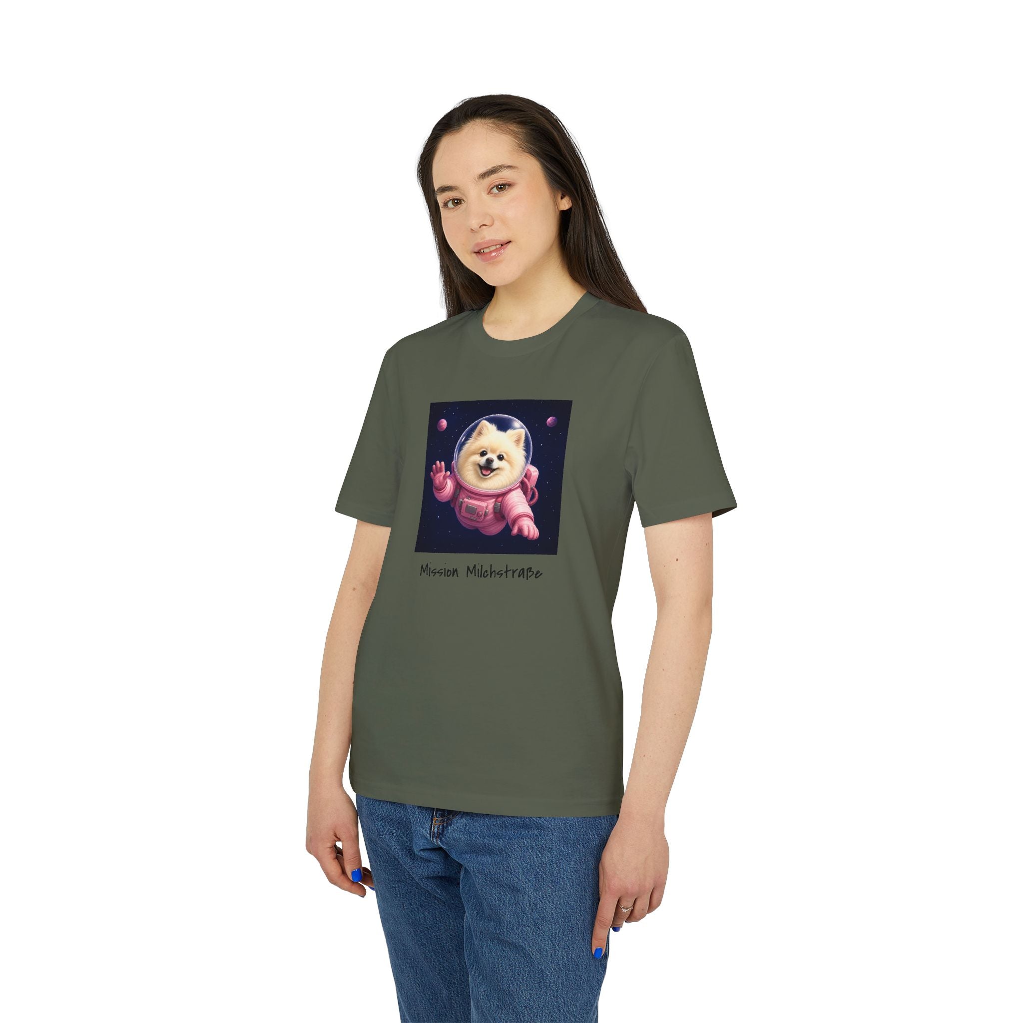Personalisiertes Unisex T-Shirt mit Haustier – Astronaut