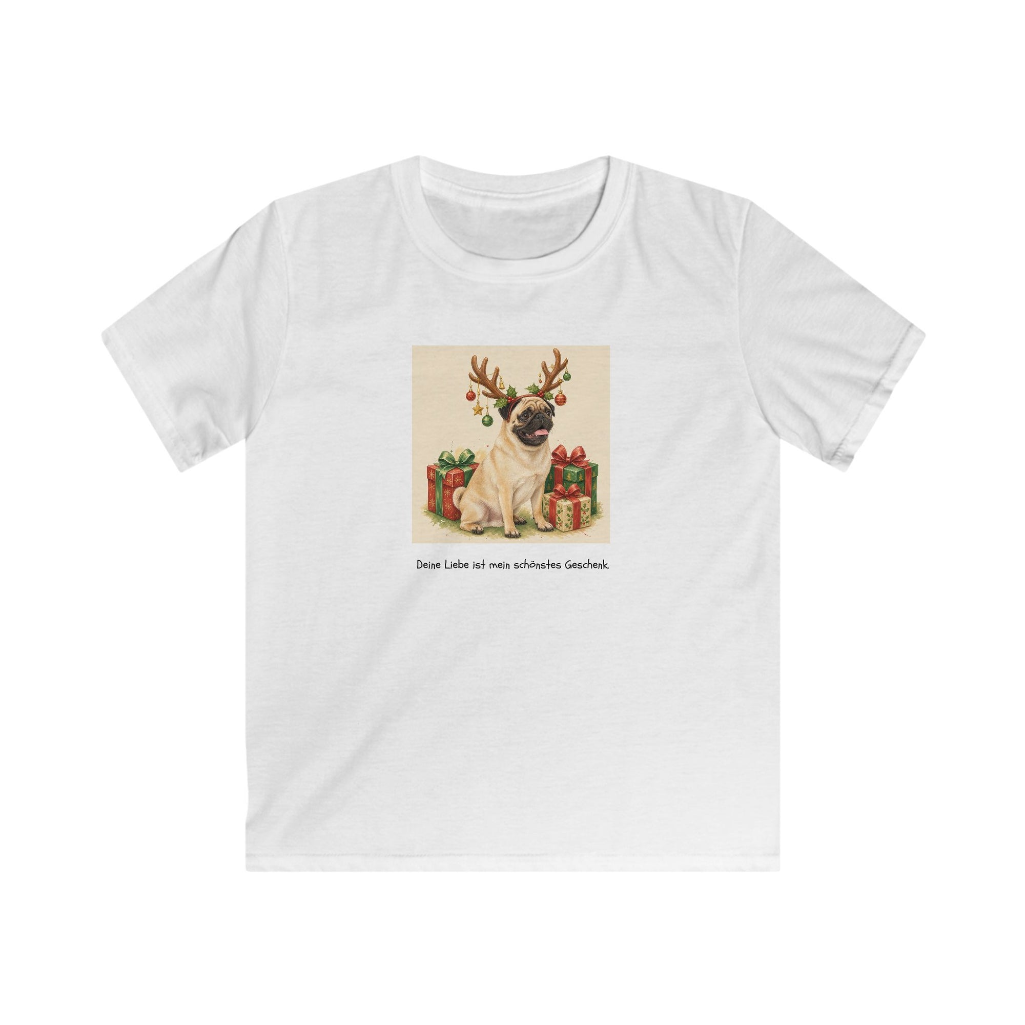 Personalisiertes Kinder T-Shirt mit Haustier – Frohe Weihnachten