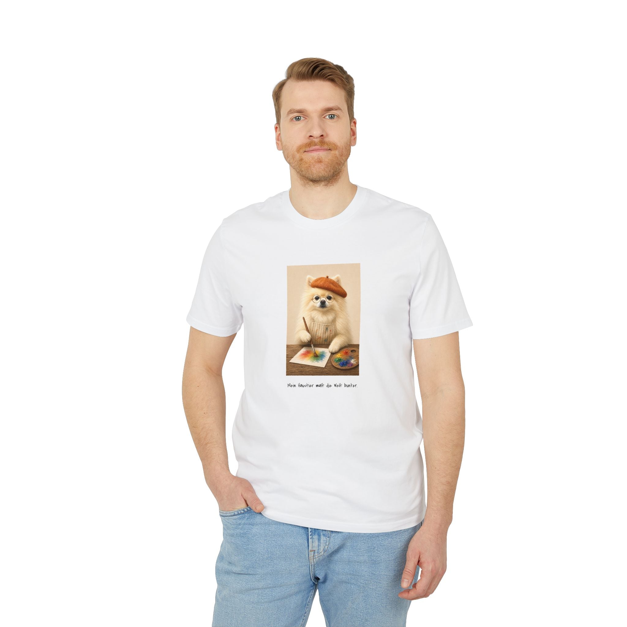 Personalisiertes Unisex T-Shirt mit Haustier – The Artist