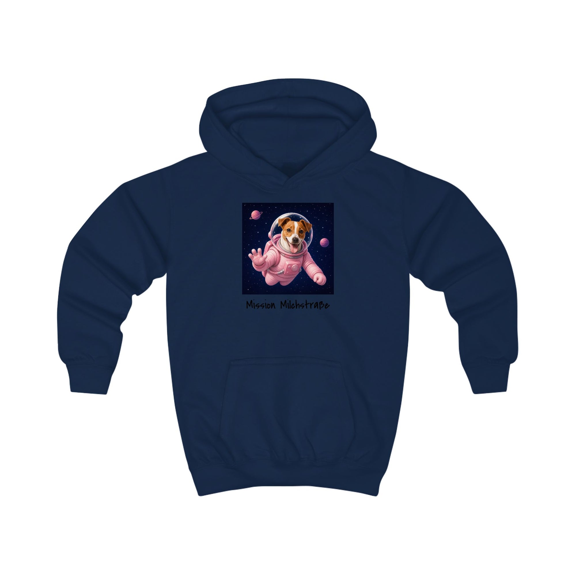 Personalisierter Kinder-Hoodie mit Haustier – Astronaut