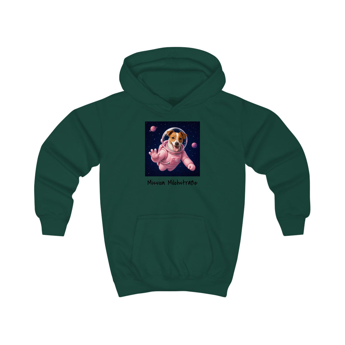 Personalisierter Kinder-Hoodie mit Haustier – Astronaut