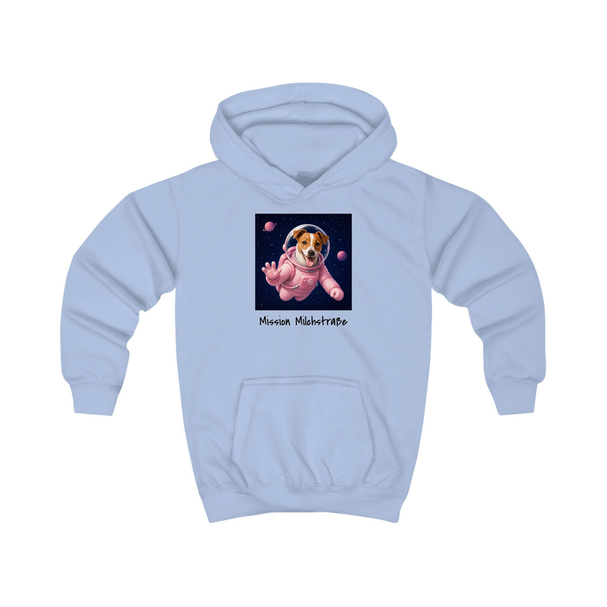 Personalisierter Kinder-Hoodie mit Haustier – Astronaut
