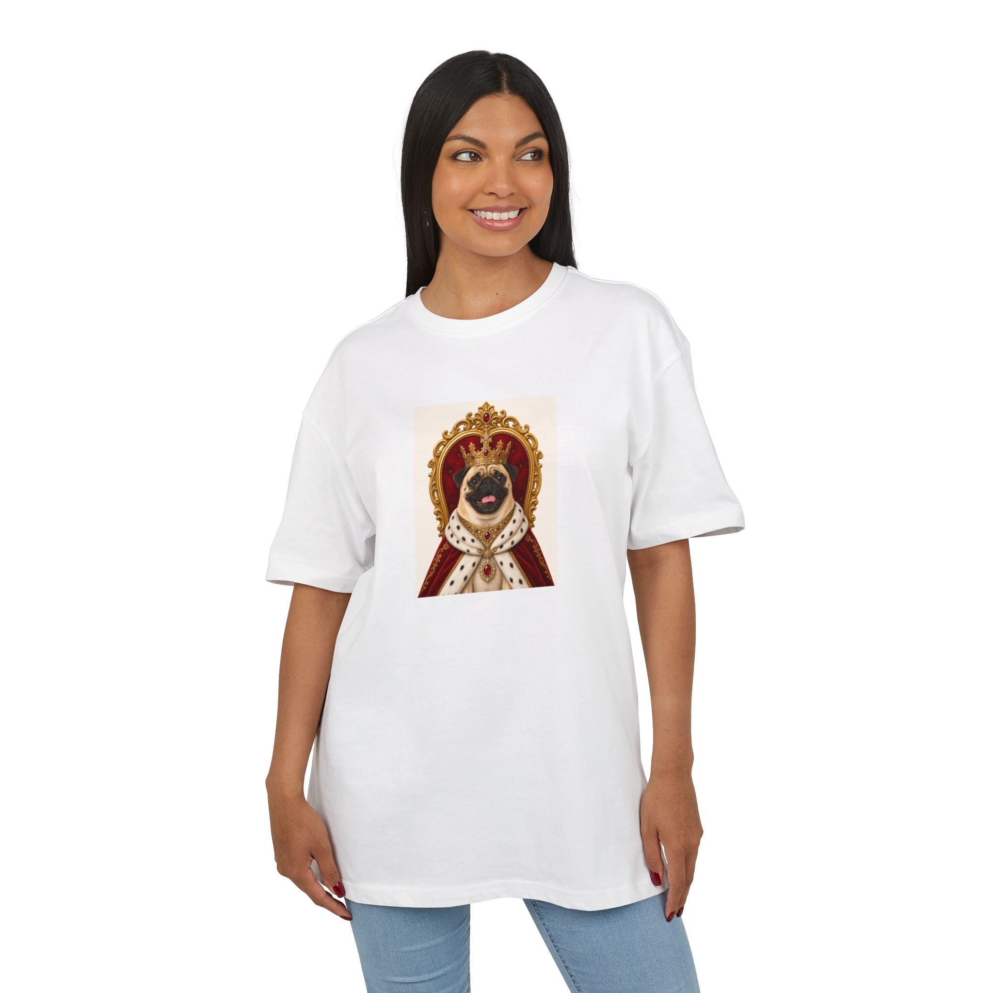 Personalisiertes Oversized Unisex T-Shirt mit Haustier – Pet Kingdom