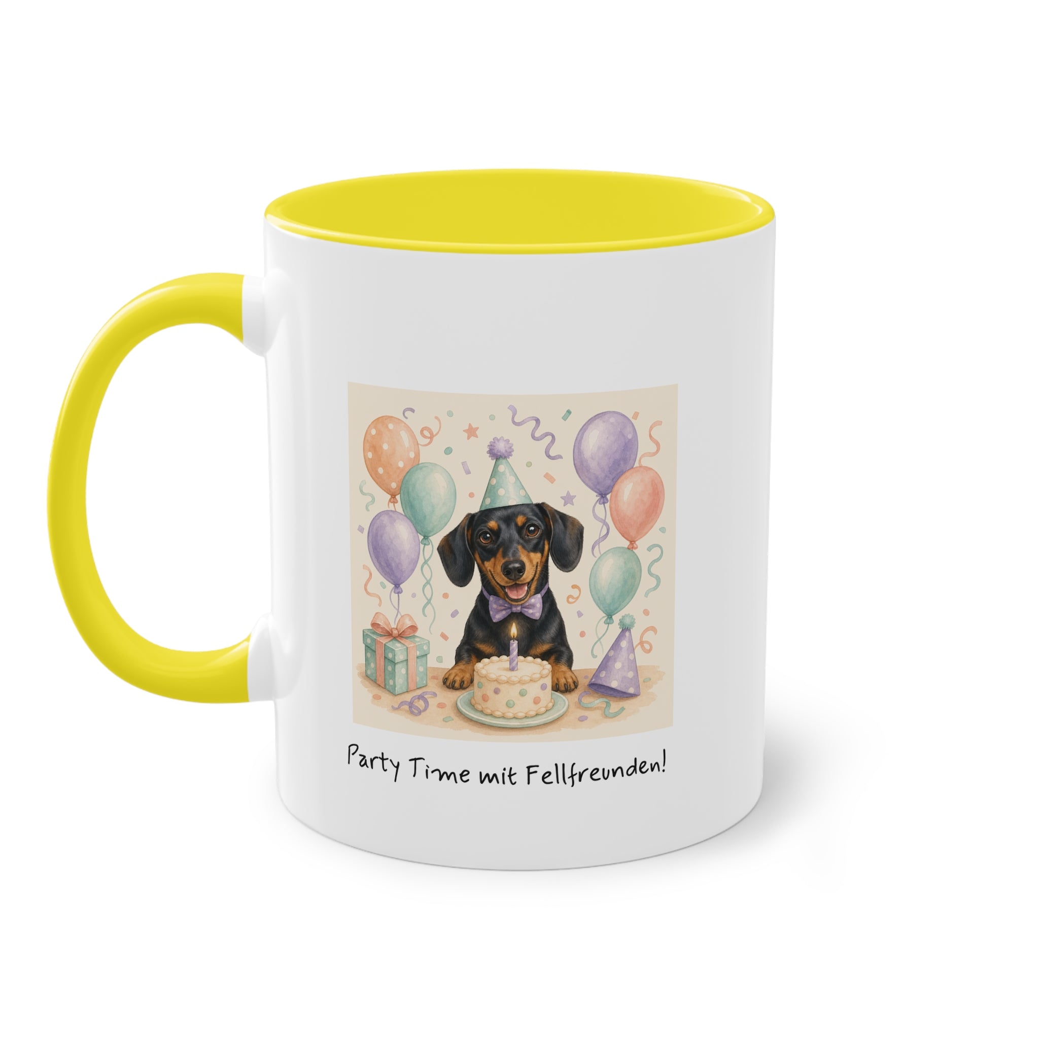 Personalisierte Tasse mit Haustier – Birthday Time