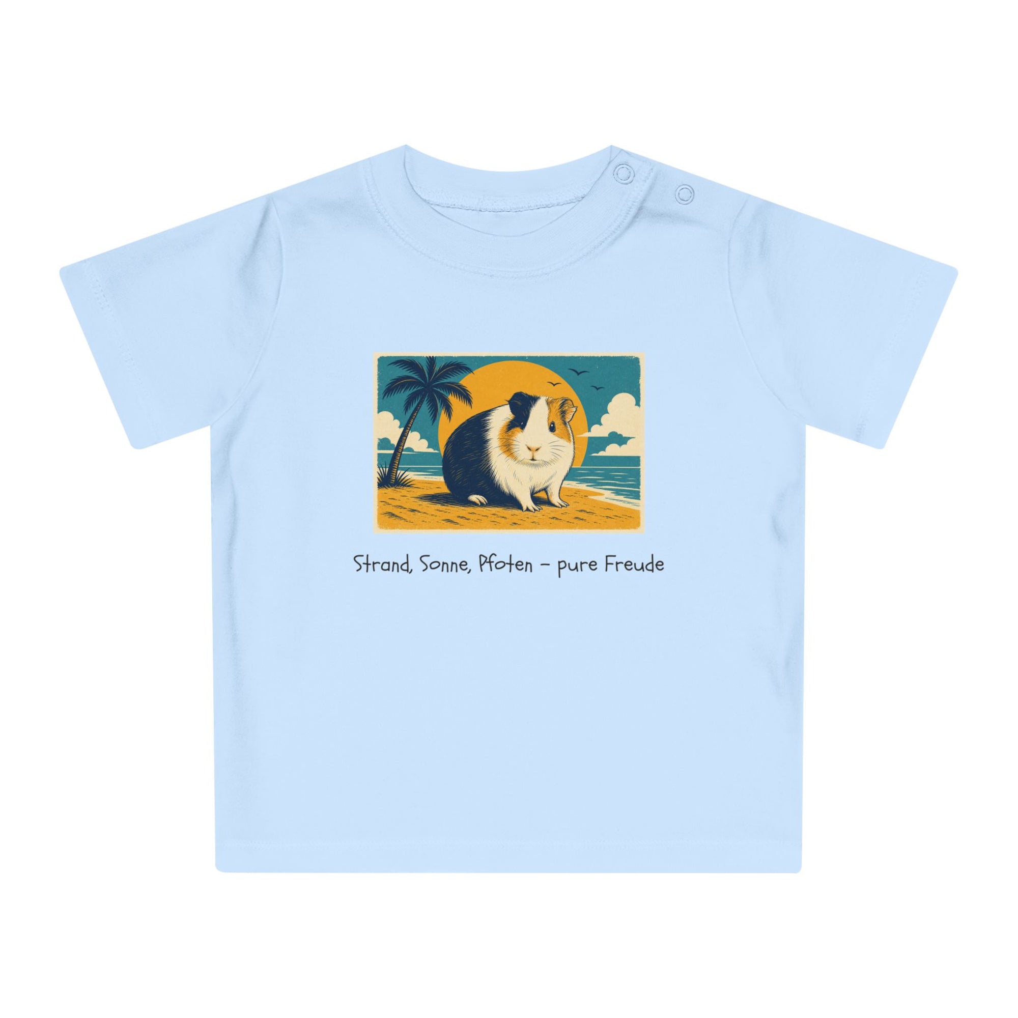 Personalisiertes Baby T-Shirt mit Haustier – Summer Vibes
