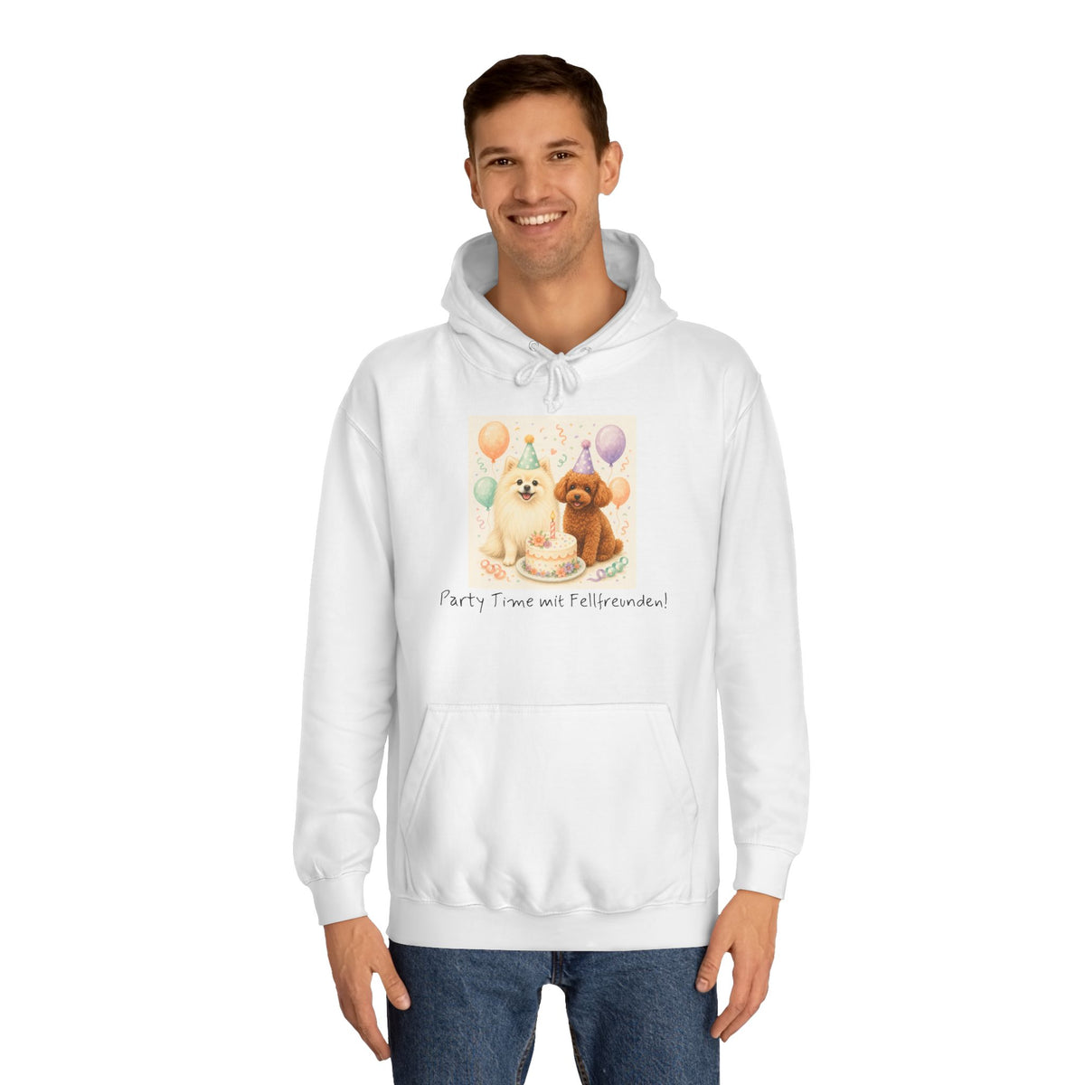 Personalisierter Unisex Hoodie mit Haustier – Birthday Time