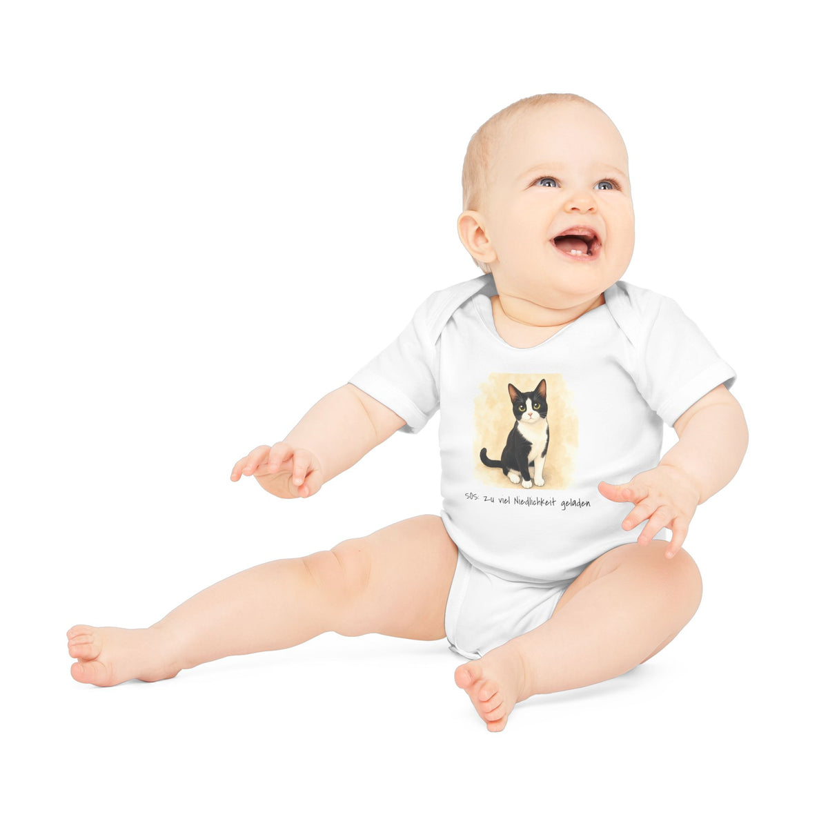 Personalisierter Baby-Body kurzarm Bio Baumwolle – Manga