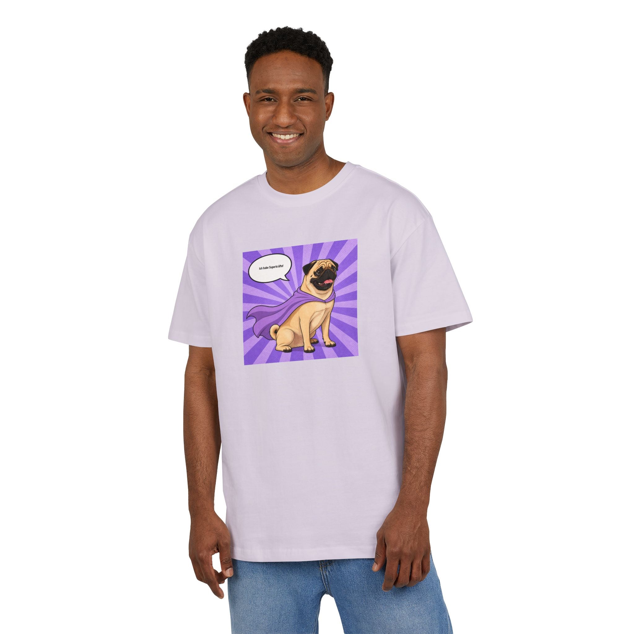Personalisiertes Oversized Unisex T-Shirt mit Haustier – Hero