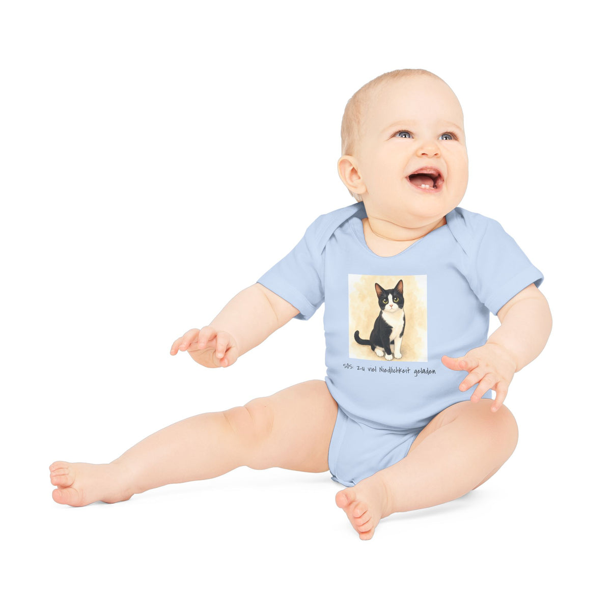 Personalisierter Baby-Body kurzarm Bio Baumwolle – Manga