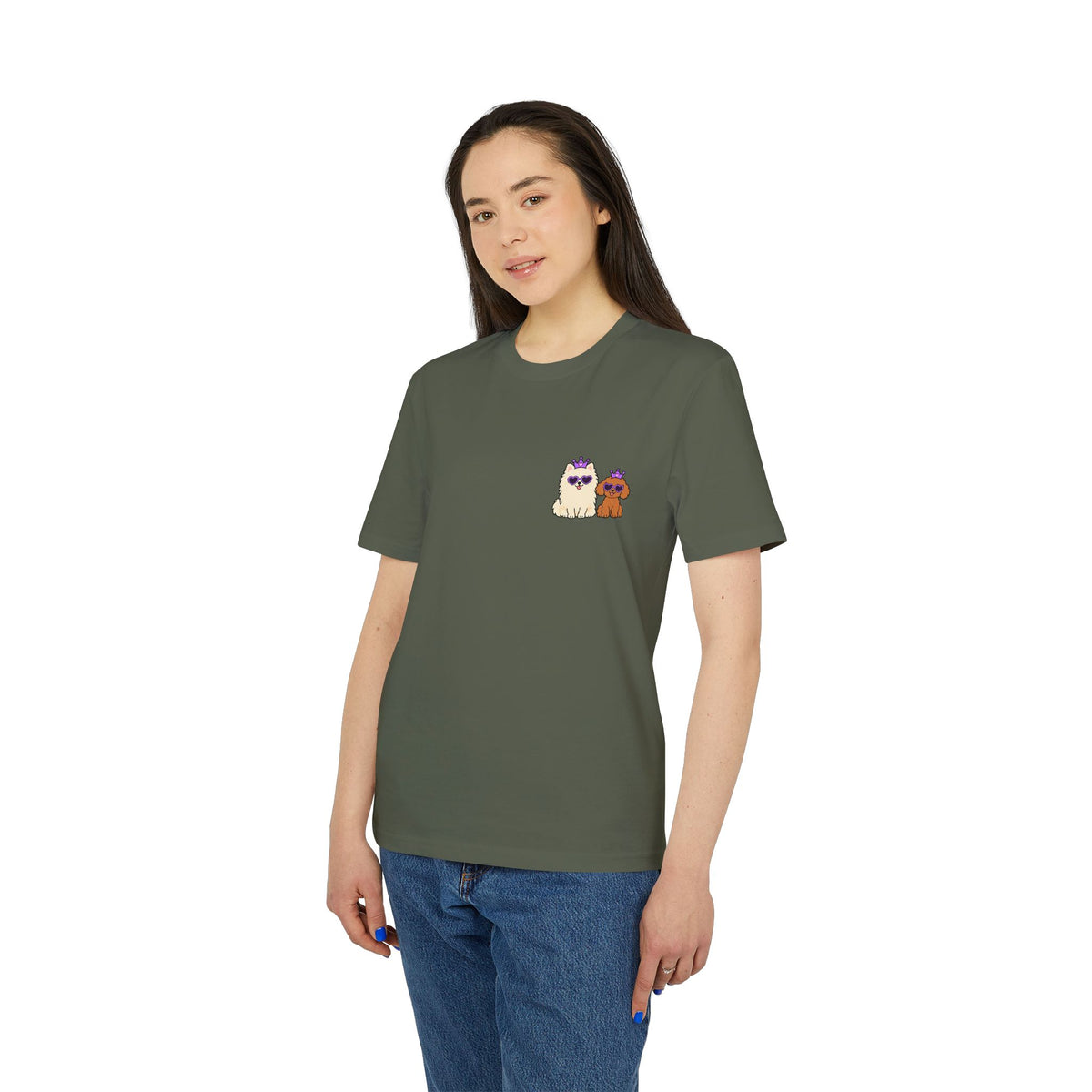 Personalisiertes Unisex T-Shirt mit Haustier – Purple Queen