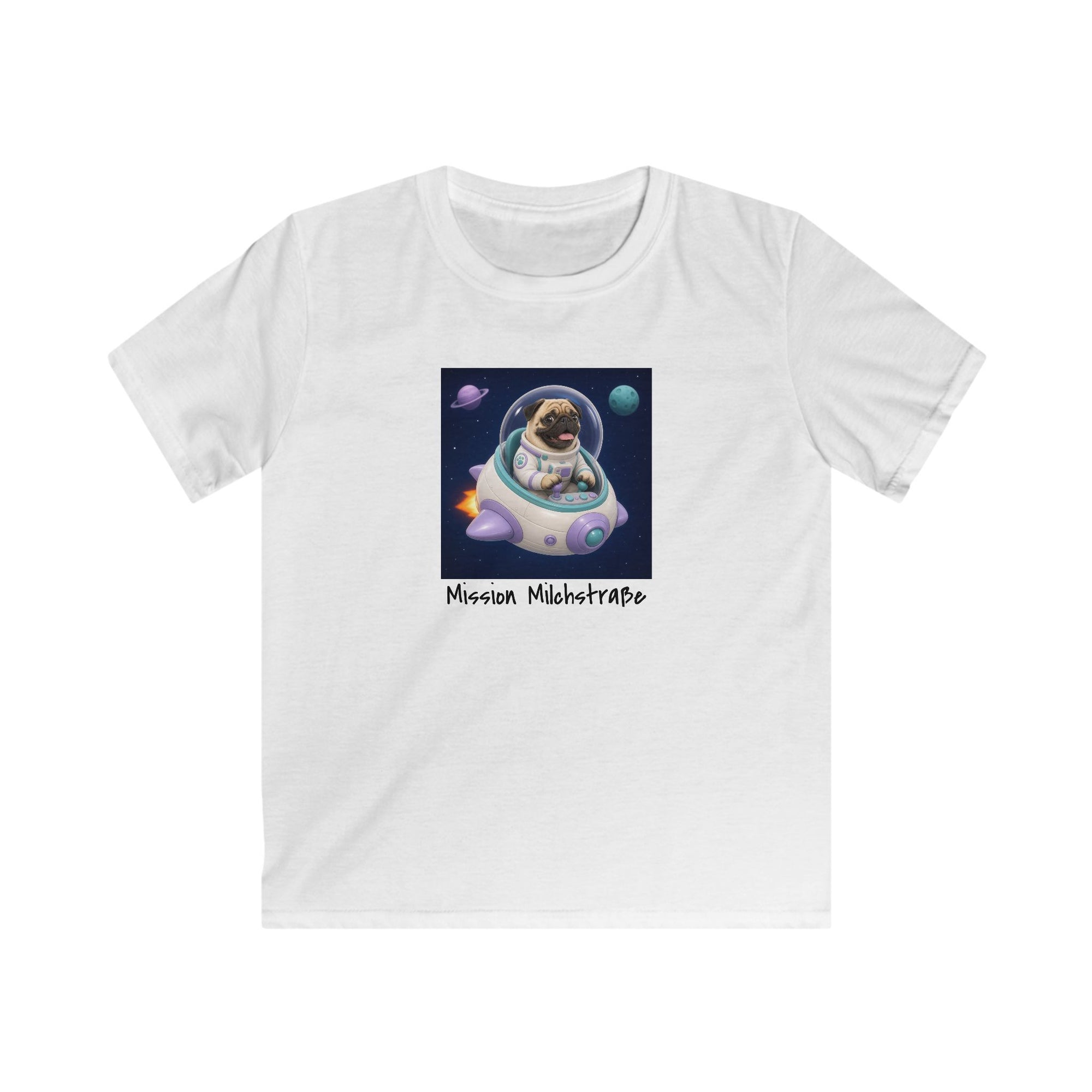 Personalisiertes Kinder T-Shirt mit Haustier – Spaceship