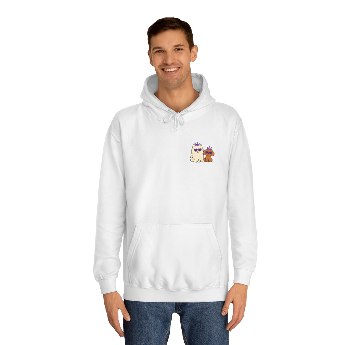 Personalisierter Unisex Hoodie mit Haustier – Purple Queen