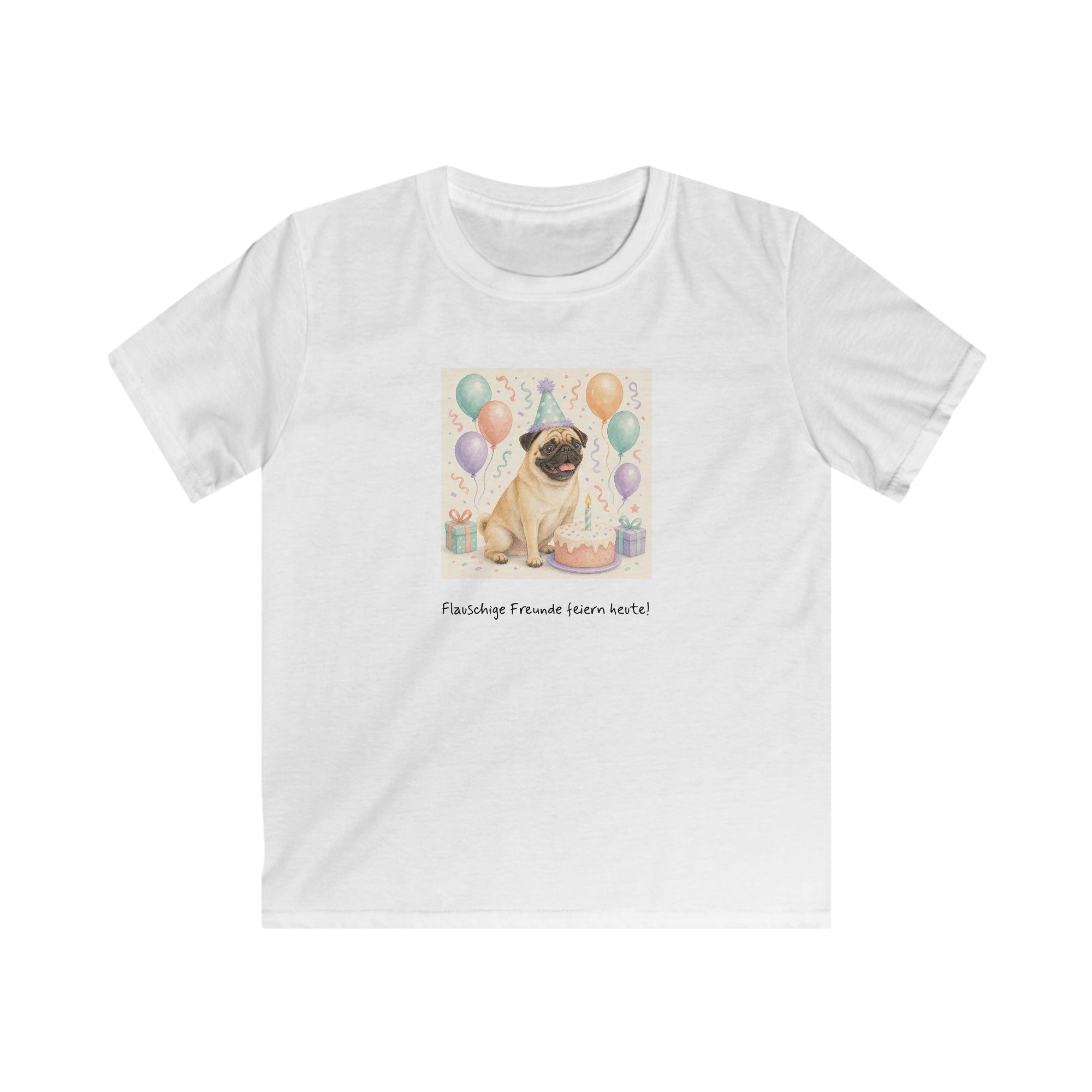 Personalisiertes Kinder T-Shirt mit Haustier – Birthday Time