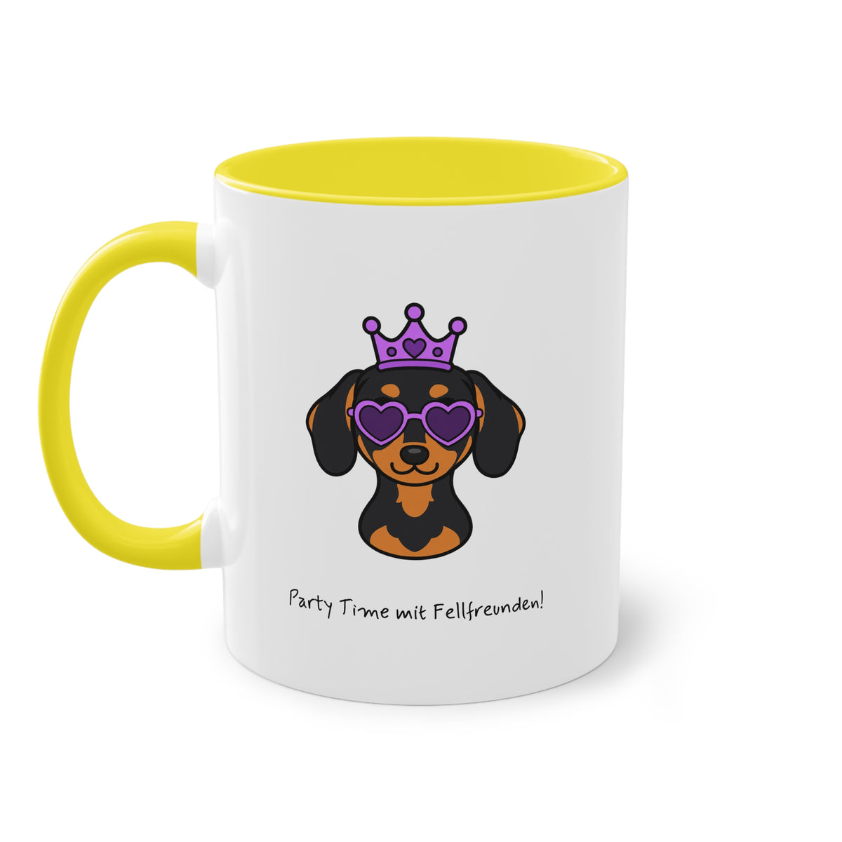 Personalisierte Tasse mit Haustier – Purple Queen