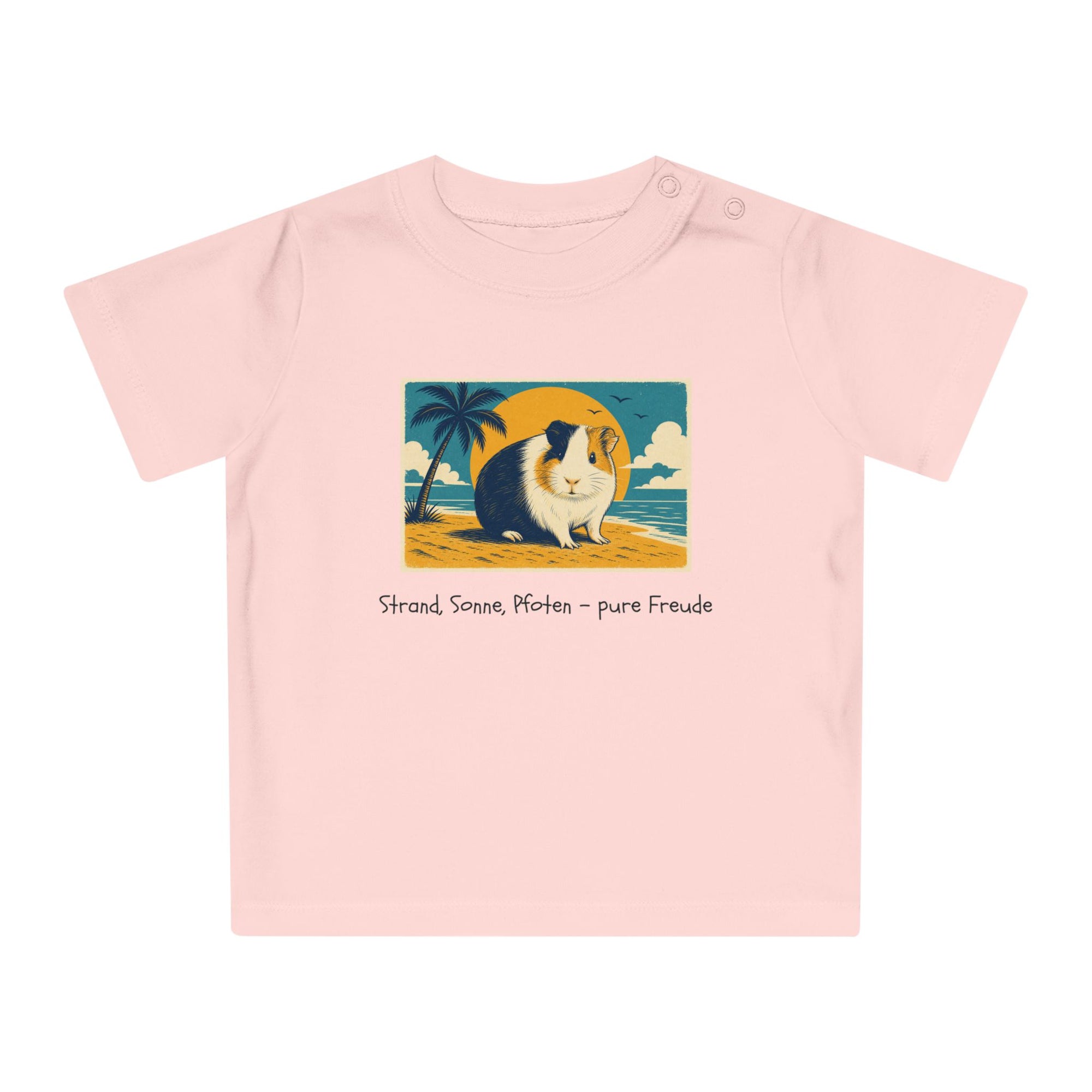 Personalisiertes Baby T-Shirt mit Haustier – Summer Vibes