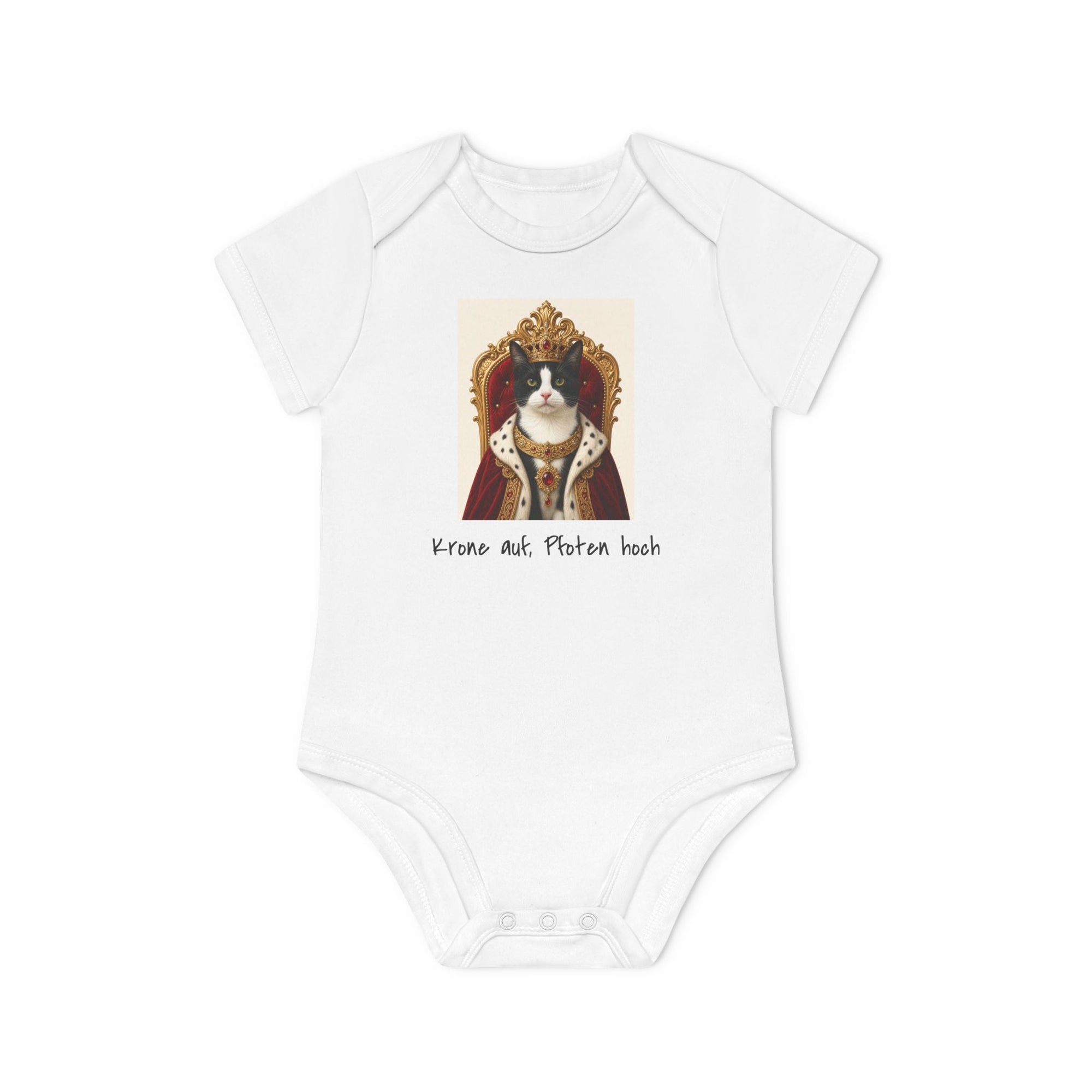 Personalisierter Baby-Body kurzarm Bio Baumwolle – Pet Kingdom
