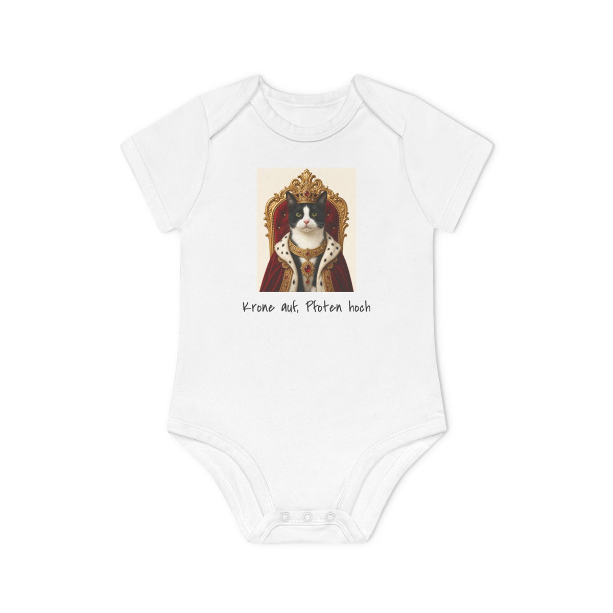 Personalisierter Baby-Body kurzarm Bio Baumwolle – Pet Kingdom