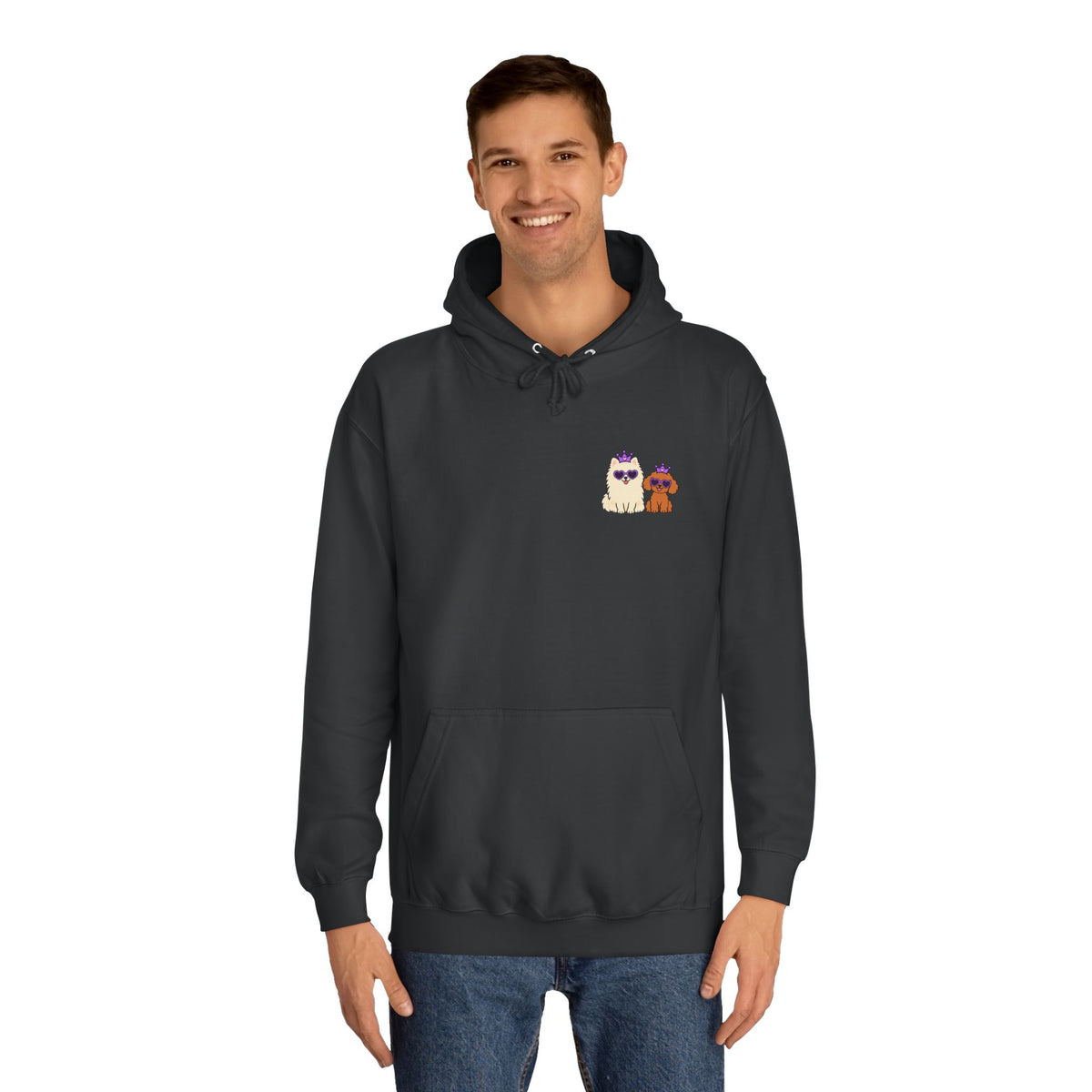 Personalisierter Unisex Hoodie mit Haustier – Purple Queen