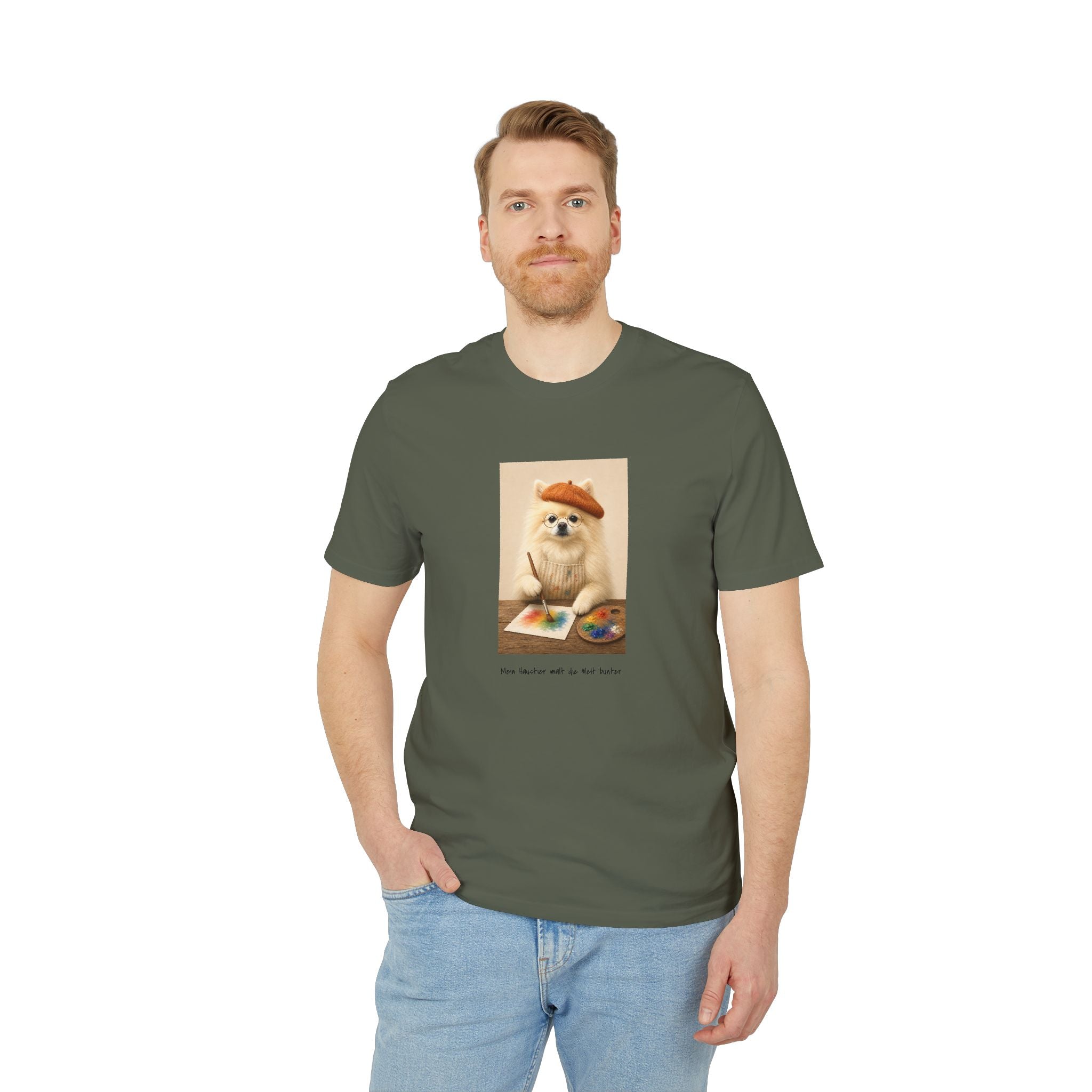 Personalisiertes Unisex T-Shirt mit Haustier – The Artist