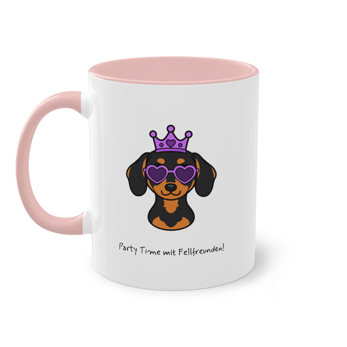 Personalisierte Tasse mit Haustier – Purple Queen