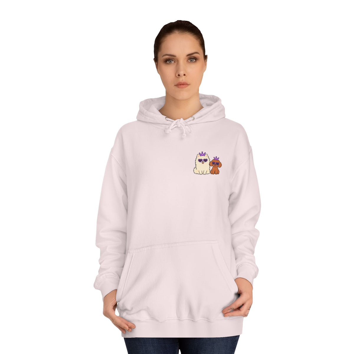 Personalisierter Unisex Hoodie mit Haustier – Purple Queen