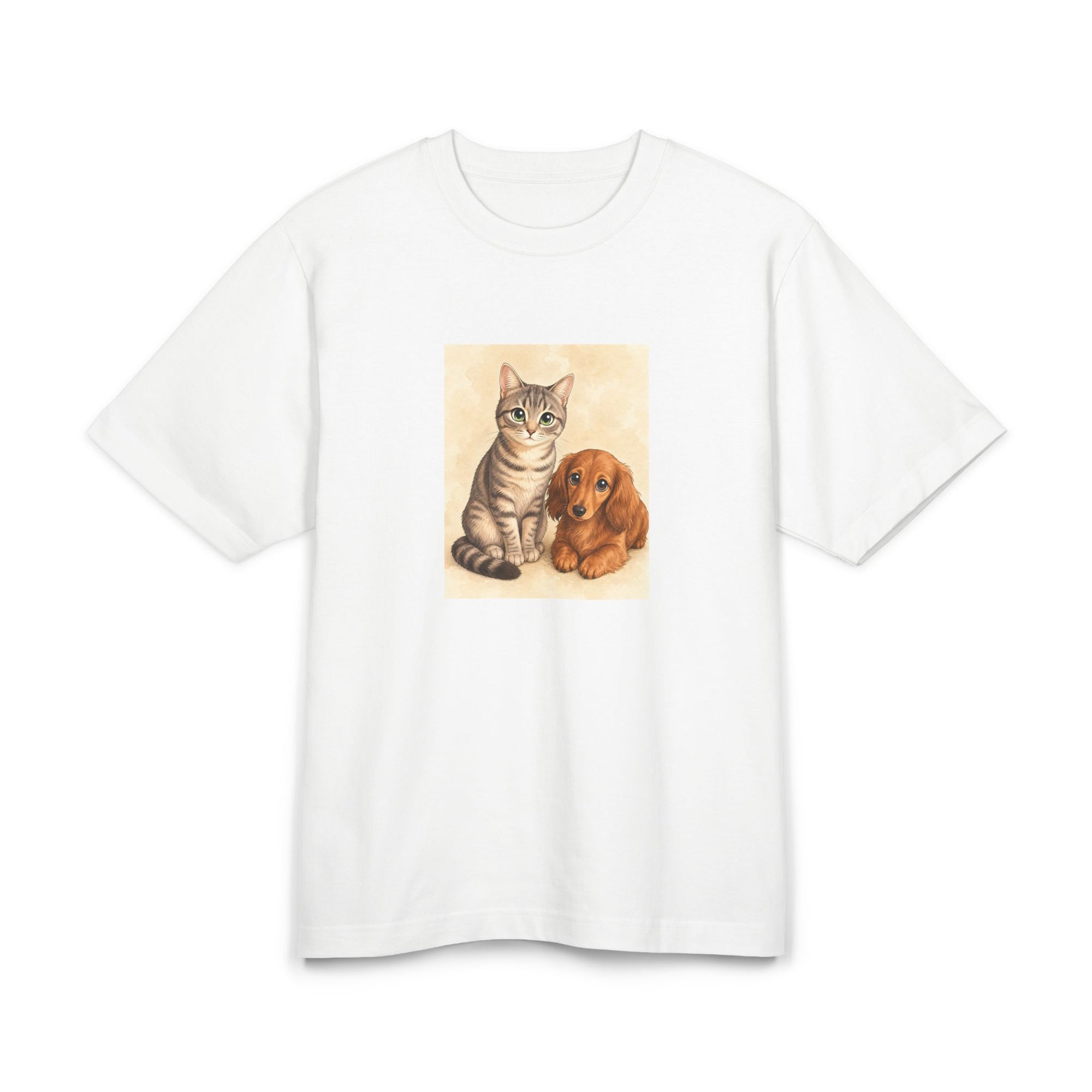 Personalisiertes Premium Unisex T-Shirt mit Haustier – Manga