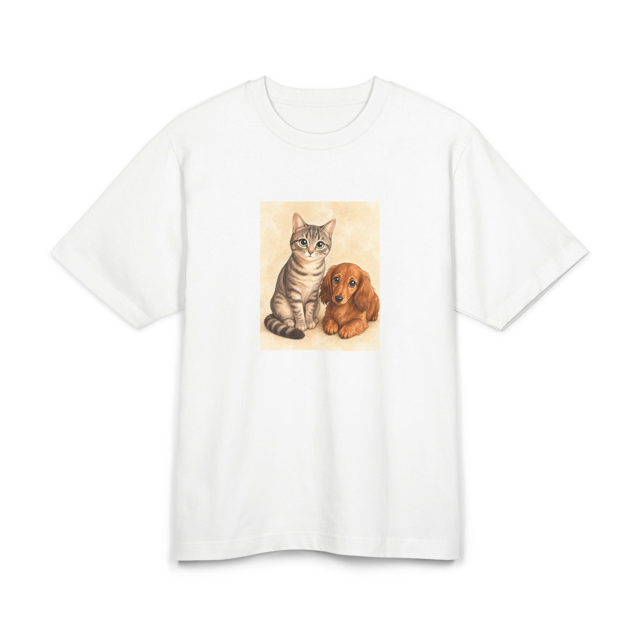 Personalisiertes Premium Unisex T-Shirt mit Haustier – Manga